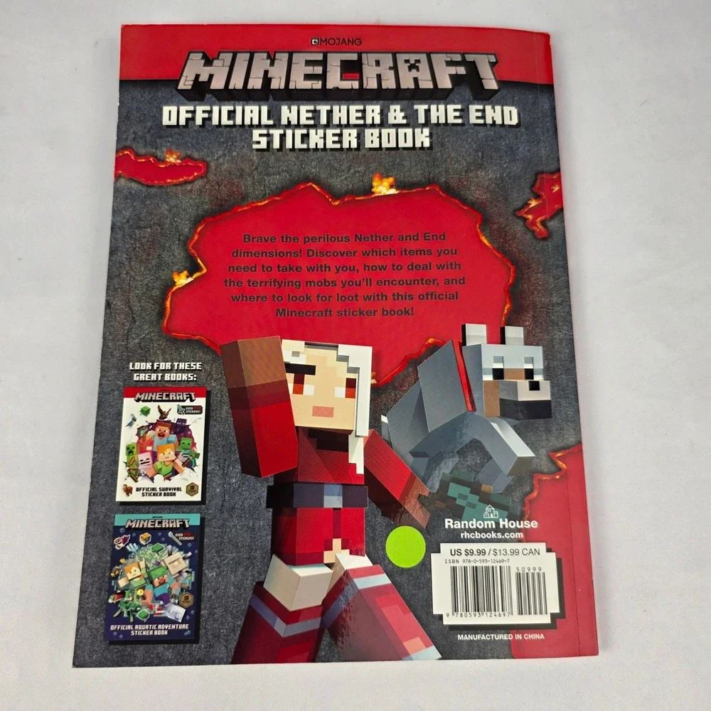 Minecraft Official Nether and The End Sticker Book for Kids - Minor use‎